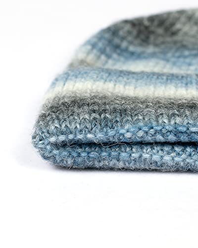 Vgogfly Beanie Men Slouchy Knit Skull Cap Warm Stocking Hats Guys Women Striped Winter Beanie Hat Cuffed Plain Hat - color: Z - Mix 2