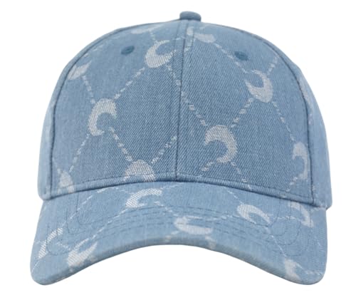 TSSGBL Vintage Cotton Washed Baseball Cap S to XXL Unstructured Low Profile Adjustable Distressed Dad Hat for Men Women - color: Blue(moon/Soft Structure), size: Medium-Large