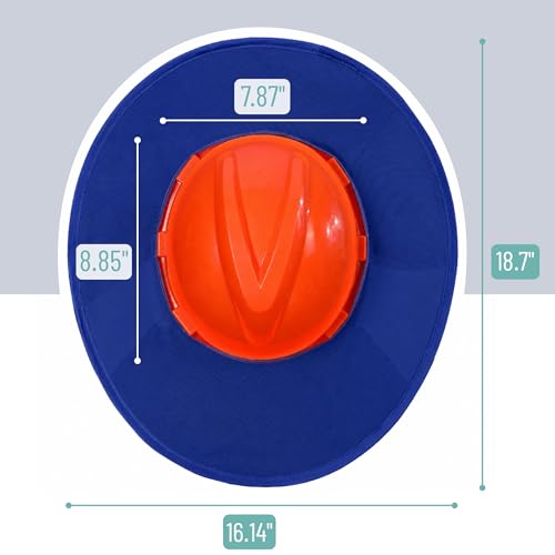 UNCO- Hard Hat Sun Shield, Blue - color: Blue, size: 1 Pack