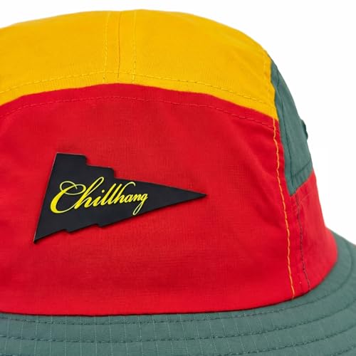 Color-Blocked Fisherman Style Sun Hat for Outdoor Camping, Surfing & Vacations - Wide Brim, UV Protective, Anti-Slip - color: B-retro