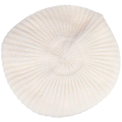 an Fall Winter Knit Beanie Beret Hat for Women Soft Knit Lining Many Styles - color: Ivory