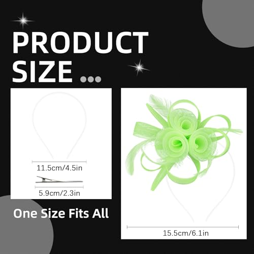 Fascinators Hats for Women Fascinator Headband Tea Party Derby Hats - color: Green