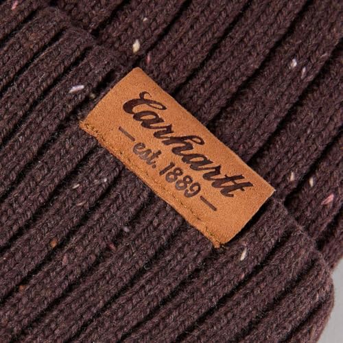 Carhartt Women's Knit Faux Fur Pom-pom Beanie - color: Dark Sepia Nep