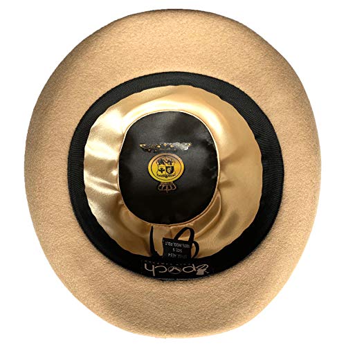EPOCH Classico Men's Wool Felt Homburg Hat - color: Khaki, size: Small