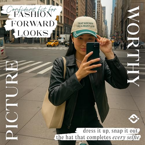 Funky Junque Women's 2 Tone Trucker Hats - color: That Sounds Like a Man's Job - Kelly Green/Beige