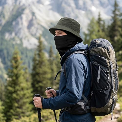 Ski Mask Balaclava Motorcycle Summer Face Mask Shiesty Mask for Men Women - color: Black