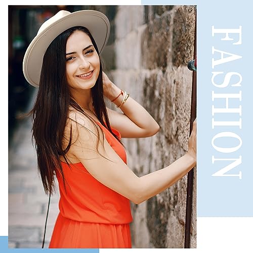 Hercicy 6 Pcs Fedora Hats for Women Men - color: Bright Colors