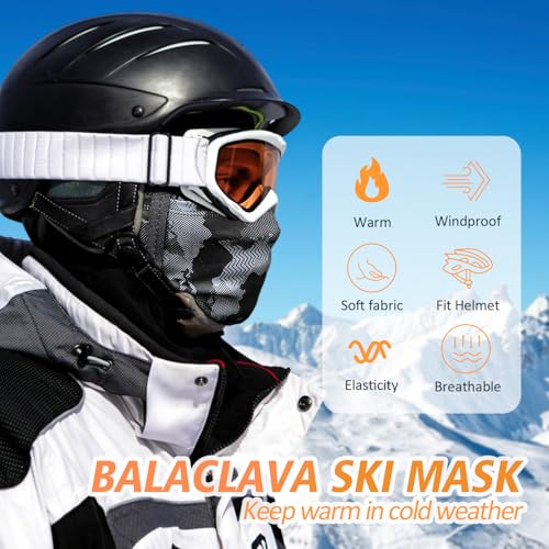 KGC Winter Balaclava for Men Women, Thermal Ski Mask Cold Weather Face Mask - color: Camo