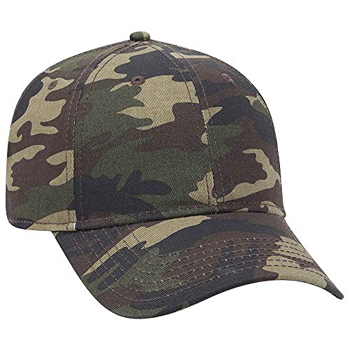 Ashen Fane 6 Panel Structured Low Profile Superior Cotton Twill Basic Baseball Hat - color: Camo-8