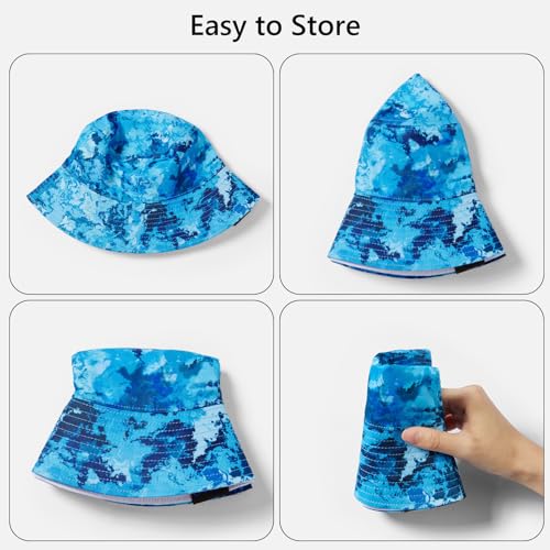 UPF 50+ Reversible Sun Hat - color: Pack of 2 Colors: Collection C, size: Medium