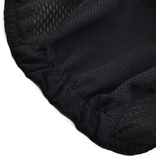 Unisex Mesh Cycling Cap for Men Women Quick Dry Sun Visor Breathable Baseball Bike Hat Under Helmet Cooling Golf Running hat - color: Black