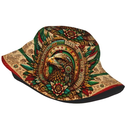 Bucket Hat for Men Women Packable Sun Hats Fisherman Outdoor Summer Travel Hiking Beach Caps - color: Mexico