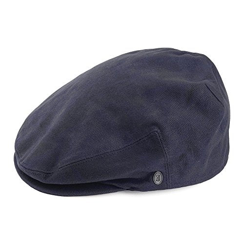 Lightweight Classic Cotton Ivy/Newsboy/Paperboy/Flat Cap Hat with Fixed Sizing and Satin Lining - color: Navy, size: XX-Large