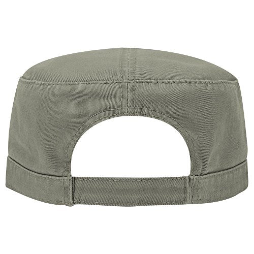 OTTO Superior Garment Washed Cotton Twill Military Cap - color: Ol. Green