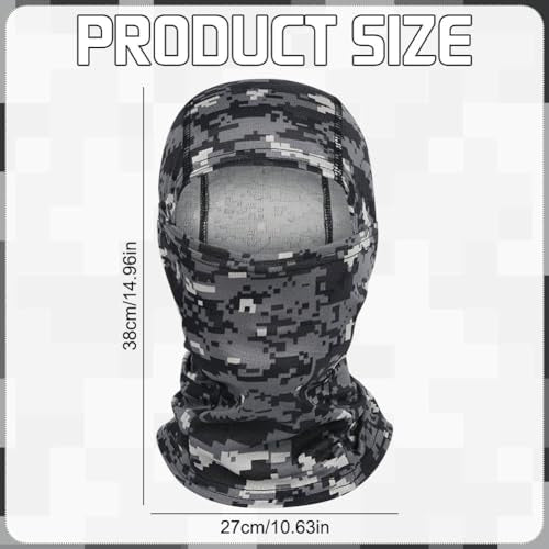 Camo Balaclava Ski Mask UV Face Cover for Motorcycle Hunting - color: Multicolors-5pcs