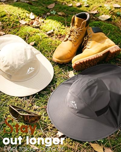 FURTALK Sun Hats with Neck Flap Sun Protection Fishing Hat for Men Women - color: Beige