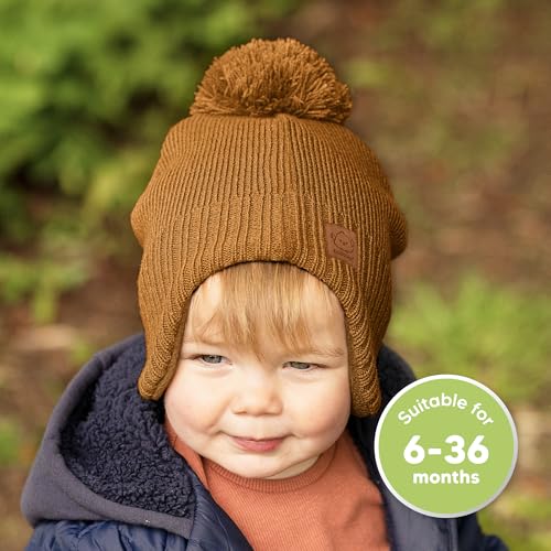KeaBabies Baby Beanies, Winter Baby Hats for Boys, Girls (Latte, 6-36M) - color: Latte