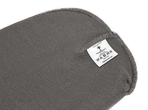 TOP HEADWEAR Cuffless Beanie for Men Women, Unisex Short Beanies Skull Cap - color: Charcoal