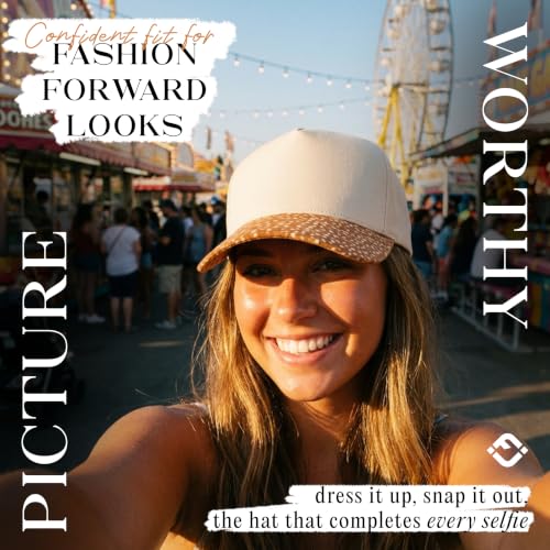 Funky Junque Trucker Snapback Hat - color: Fawn Print