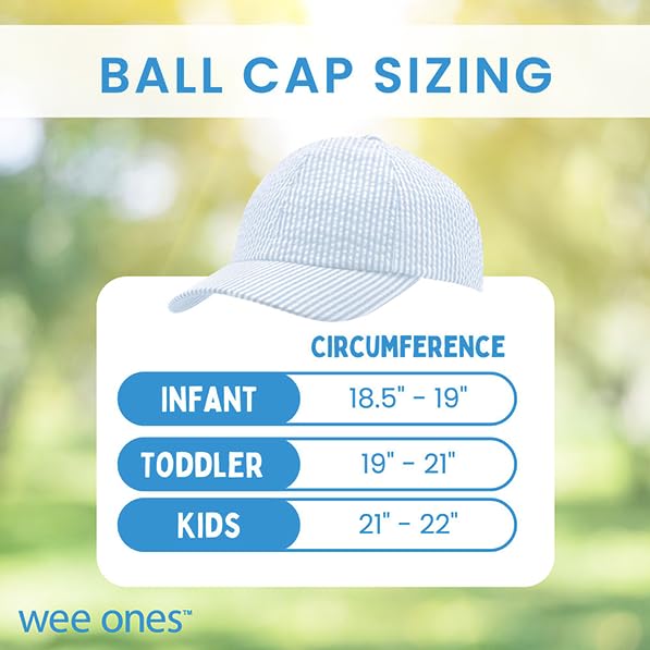 Wee Ones Boys' and Girls' Baseball Caps, Spring and Summer Ready, Stylish and Breathable Kids Hat - color: Denim, style: Toddlers