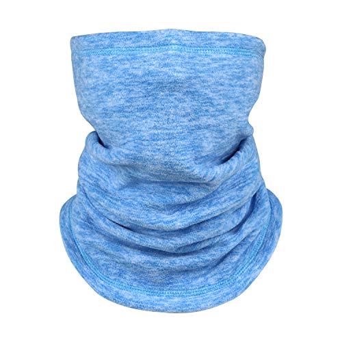 Winter Thermal Neck Warmer/Neck Gaiter Face Scarf/Face Cover Winter Ski Mask - Cold Weather Balaclava - color: Light Blue