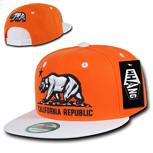Whang Snapbacks - color: Orange/White