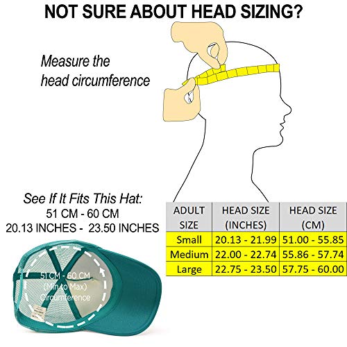 DALIX Solid Blank Trucker Hats Caps 2 Pack - color: Teal