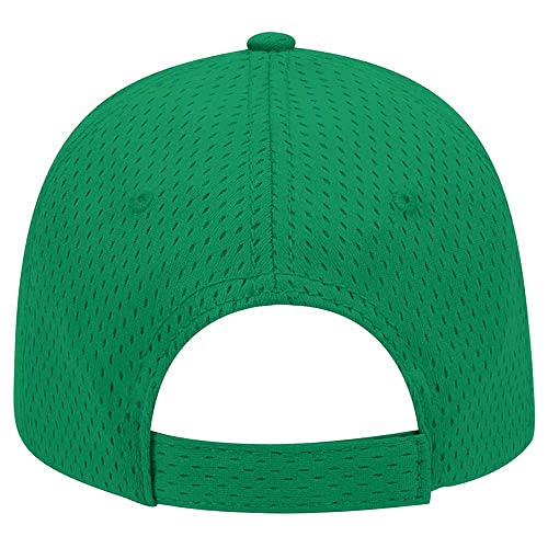 Ashen Fane 6 Panel Polyester Pro Mesh Low Profile Baseball Cap - color: Kelly