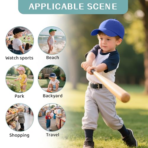 Durio Toddler Baseball Hat Cotton Baby Cap for Boys Girls 1-5T - color: Klein Blue, size: 2-5T
