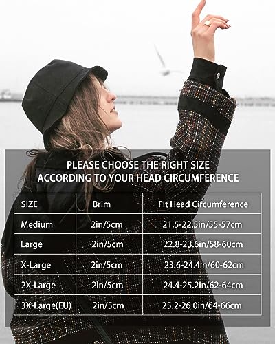 Zylioo XXL Bucket Hat for Big Heads, Reversible Fishing Sun Hat - color: Black-avocado Green, size: X-Large-XX-Large