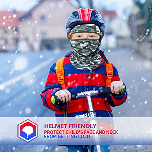 Venswell Kids Balaclava Windproof Ski Mask Winter Face Warmer for Cold Weather Boys Girls - color: A-2-cute Dog