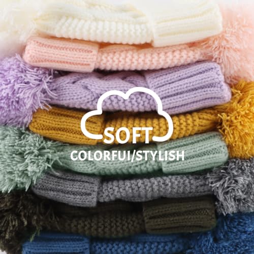 JANGANNSA Winter Knit Baby Hat Twist Warm Beanie for Boy Girl Fall Baby Cap - color: Gray, size: 6-12 Months