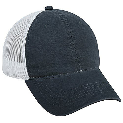 Outdoor Cap Garment Washed Meshback Cap - color: Navy/White