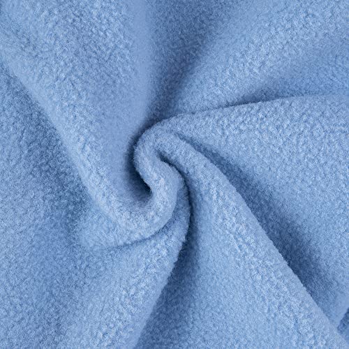 REDESS Winter Windproof Hat, Unisex Children Heavyweight Balaclava, Ski Mask with Thick Warm Fleece Face Cover - color: Light Blue