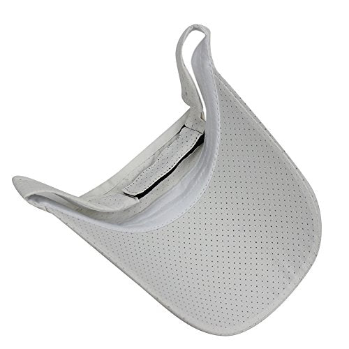 Mens Summer Quick-Dry Run Long Brim Empty Top Baseball Tennis Sun Hat Cap Visor - color: White