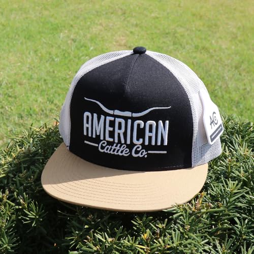 Longhorn Adjustable Snapback Western Hat - color: Black/Putty
