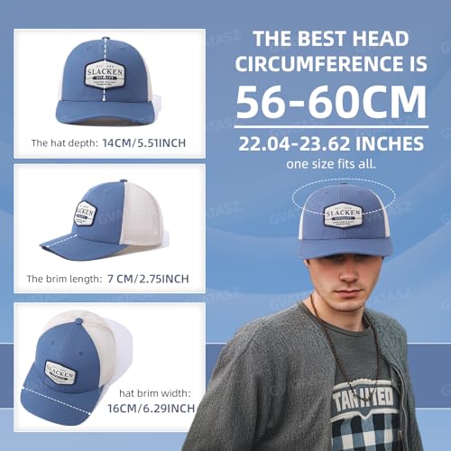 Breathable Snapback Trucker Hats Summer Baseball Caps Adjustable Outdoor Mesh Snap Back Hats for Daily Use - color: Mg-hswmbs2518-black