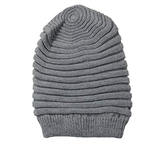 RW Rasta Long Slinky Beanie Hats - color: Grey