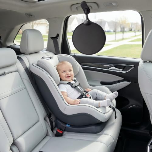 Hoovy Clip-On Stroller Sun Shade with UV Alert Indicator – Flexible Adjustable Baby Sun Guard, Universal Clamp and Compact Fold-Down Design for Travel