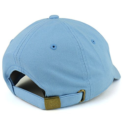 Trendy Apparel Shop Plain Unstructured Relaxed Style Dad Hat - color: Sky