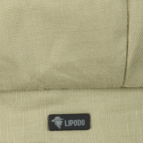 Lipodo Classic Baker Boy Cap Made in Italy Linen Cotton Ladies Elastic Band Spring Summer - color: Light Olive