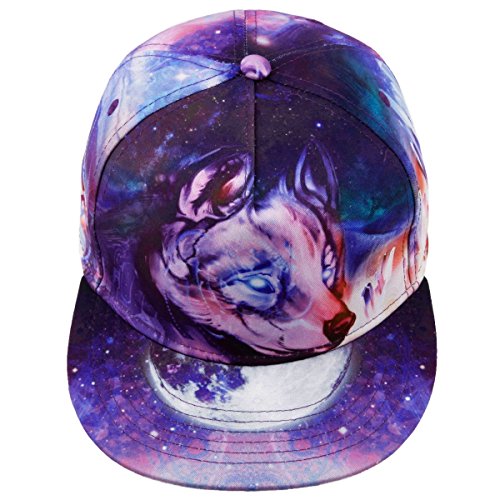 moonsix Adjustable Flat Bill Baseball Caps - color: 11-style K, size: One Size