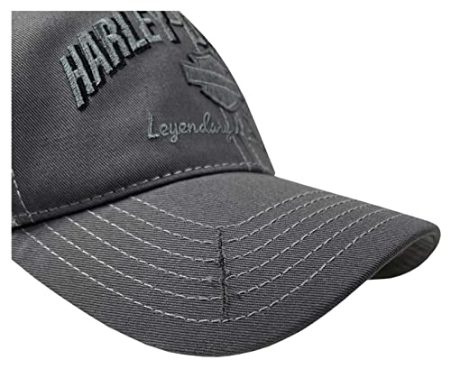 Harley-Davidson Men's Baseball Cap, H-D Bar & Shield Mesh Hat w/Distrssed Bill Black