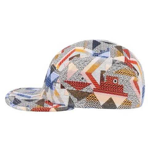 5 Panel Camper Hat | Multi-Color Unique Designs | Caps for Men & Women | Large or X-Large - color: Dog Dad Geo Red Navy, size: 7 1/4-7 3/8