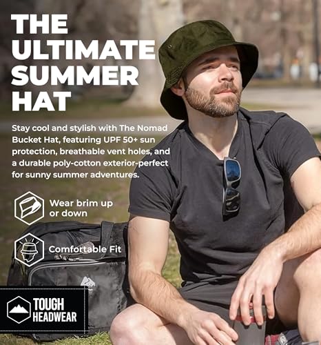 Summer Bucket Hat for Women - Fisherman Hat - Beach Bucket Hats for Men - Women's Summer Hat - Bucket Sun Hats for Protection - color: Green, size: Large - Extra Large