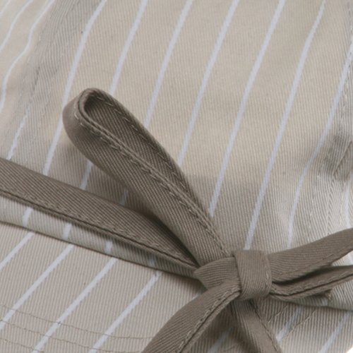 e4Hats.com Ladies White Stripe 6 Panel Newsboy Hat - color: Stone