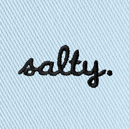 DALIX Salty Embroidered Bucket Hat Cotton Summer Beach Vacation Cap Womens - color: Forever Blue, size: Large
