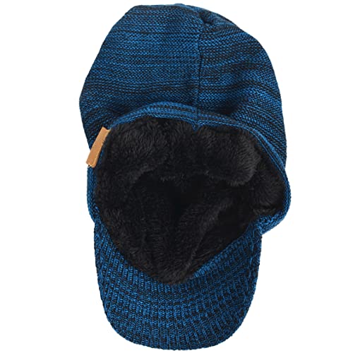 VECRY Men's Oversize Slouch Beanie Slouchy Skullcap Large Baggy Hat - color: Visor-blue