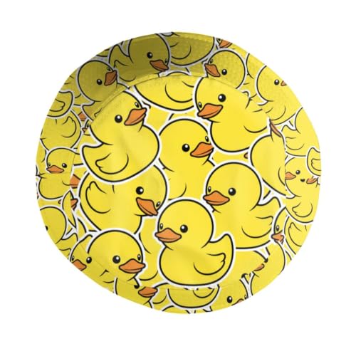 Bucket Hat Funny Duck Fisherman Hat Travel Beach Sun Hat Outdoor Cap for Men Women Adults - color: Cute Ducky
