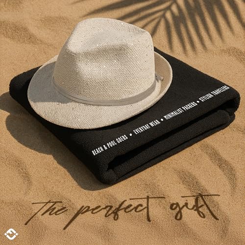 Funky Junque Short Brim Fedora Packable Sun Hat for Women - color: Sequin - Cream